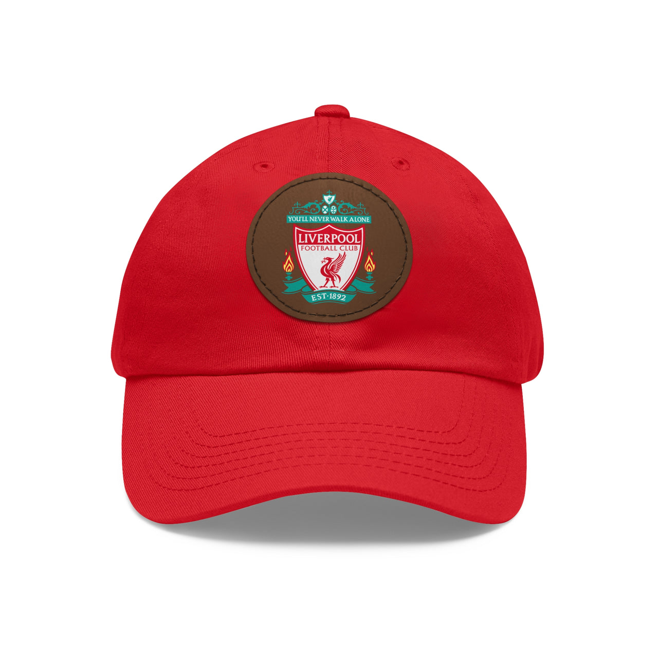 Liverpool Dad Hat with Leather Patch (Round)