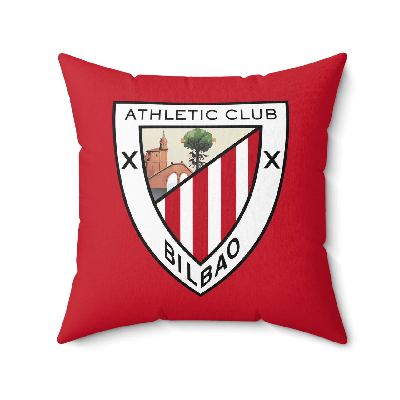 Athletic Bilbao Spun Polyester Square Pillow