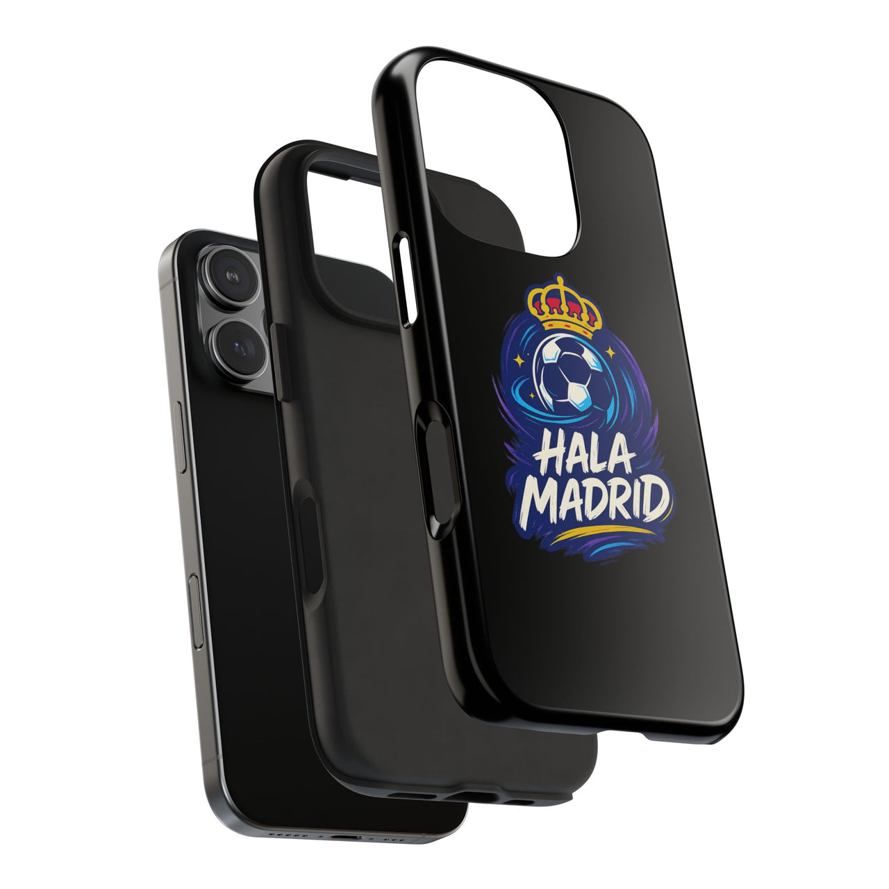 Real Madrid 'Hala Madrid'  Tough Phone Case - Black