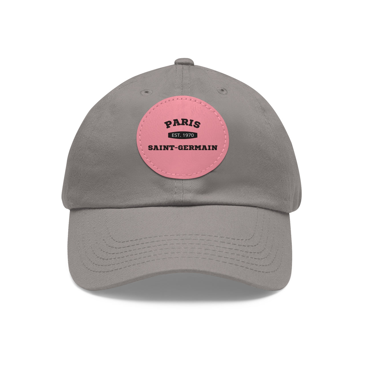 PSG Dad Hat with Leather Patch (Round)