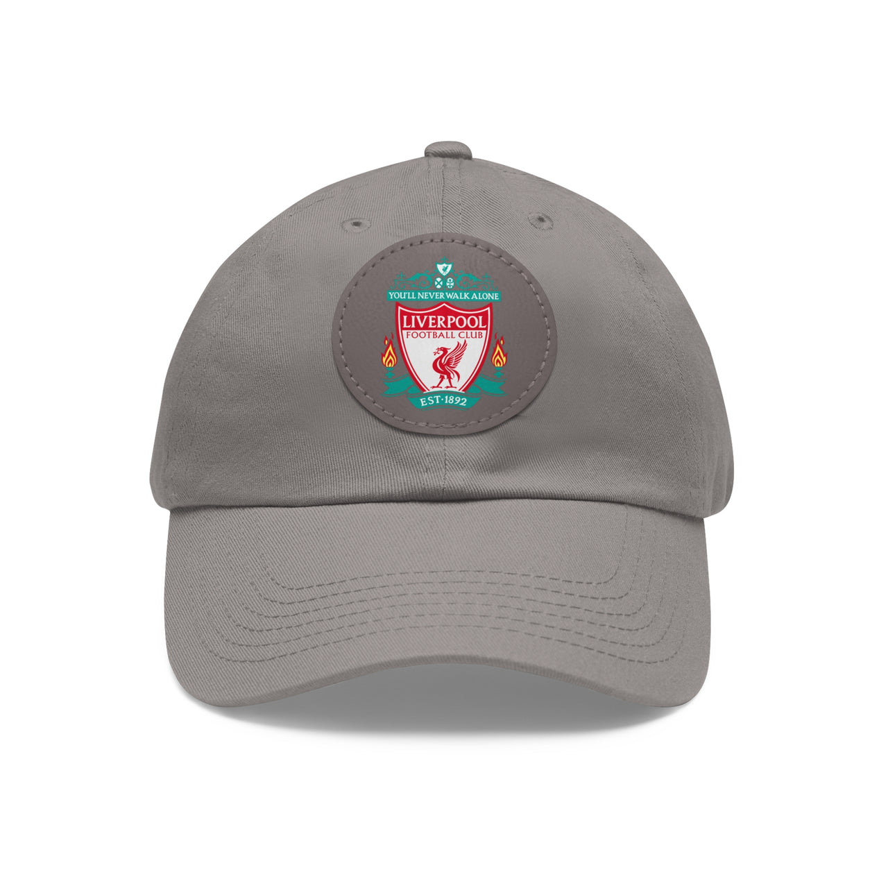 Liverpool Dad Hat with Leather Patch (Round)