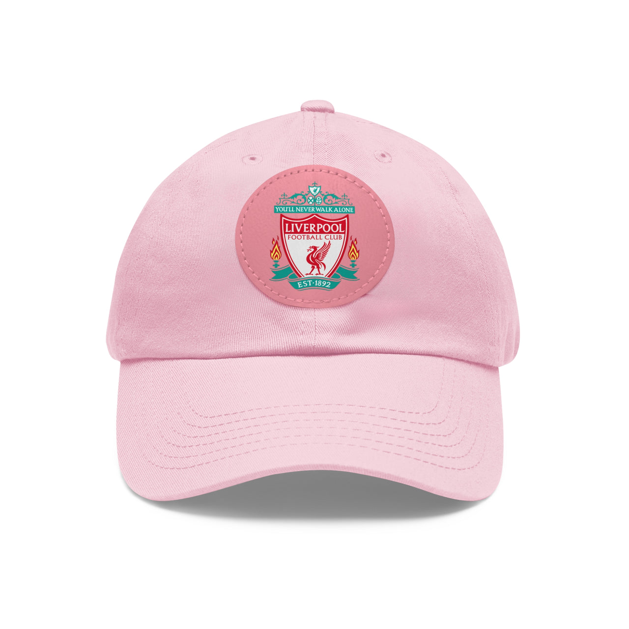 Liverpool Dad Hat with Leather Patch (Round)