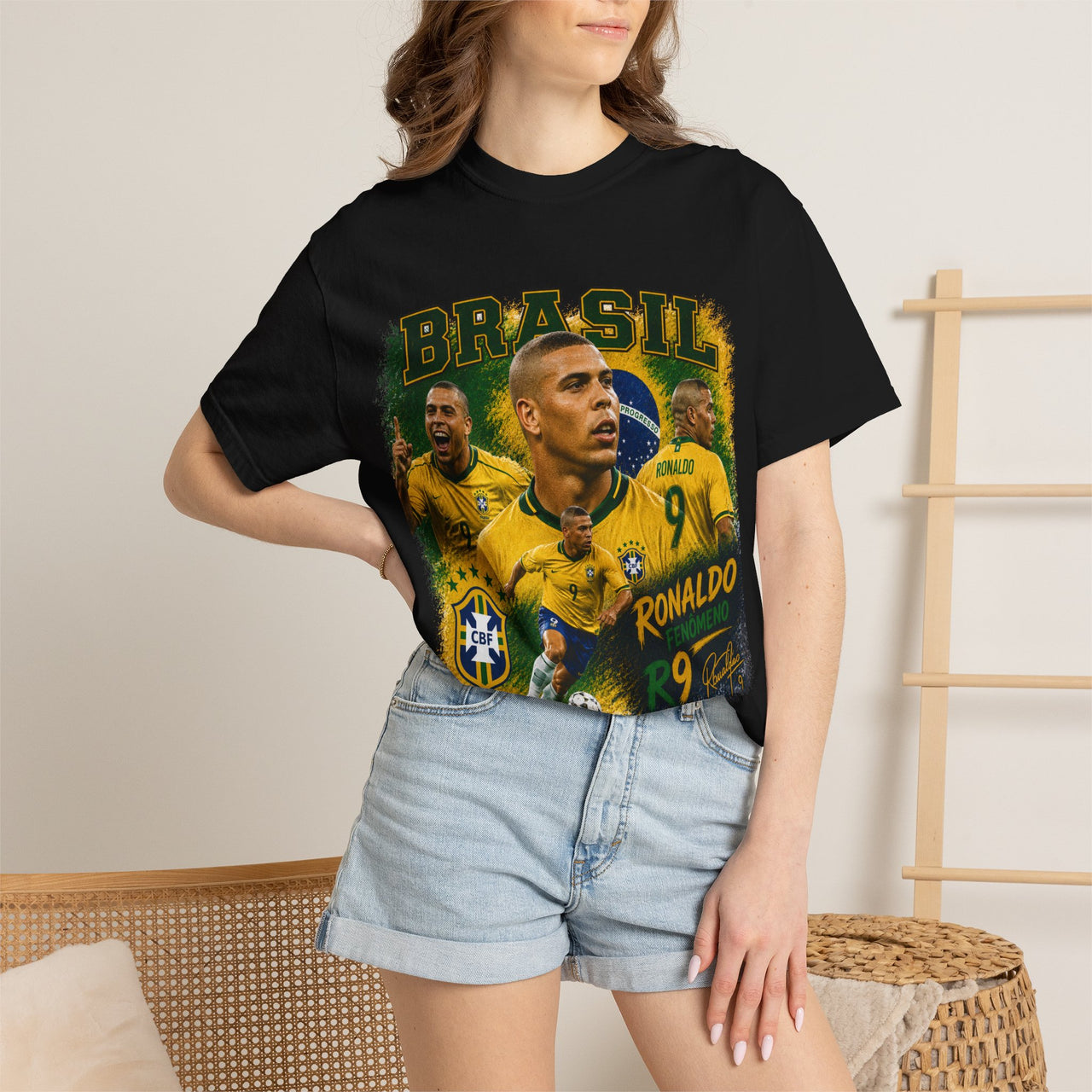 Ronaldo Phenomenon (R9) Brazil Graphic Tee