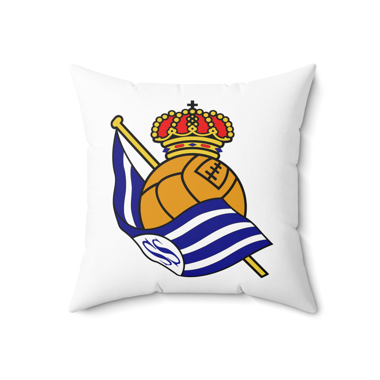 Real Sociedad Spun Polyester Square Pillow