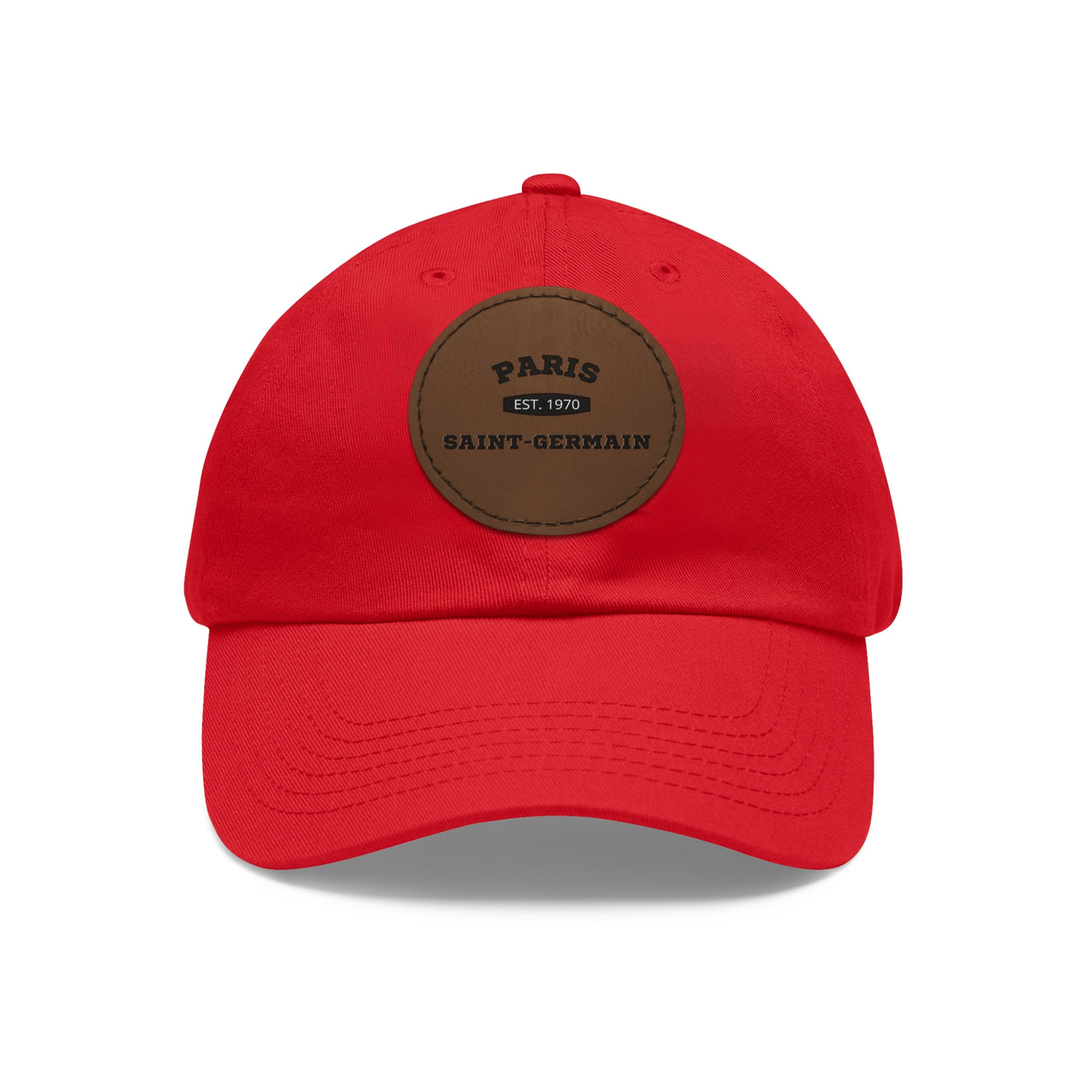 PSG Dad Hat with Leather Patch (Round)