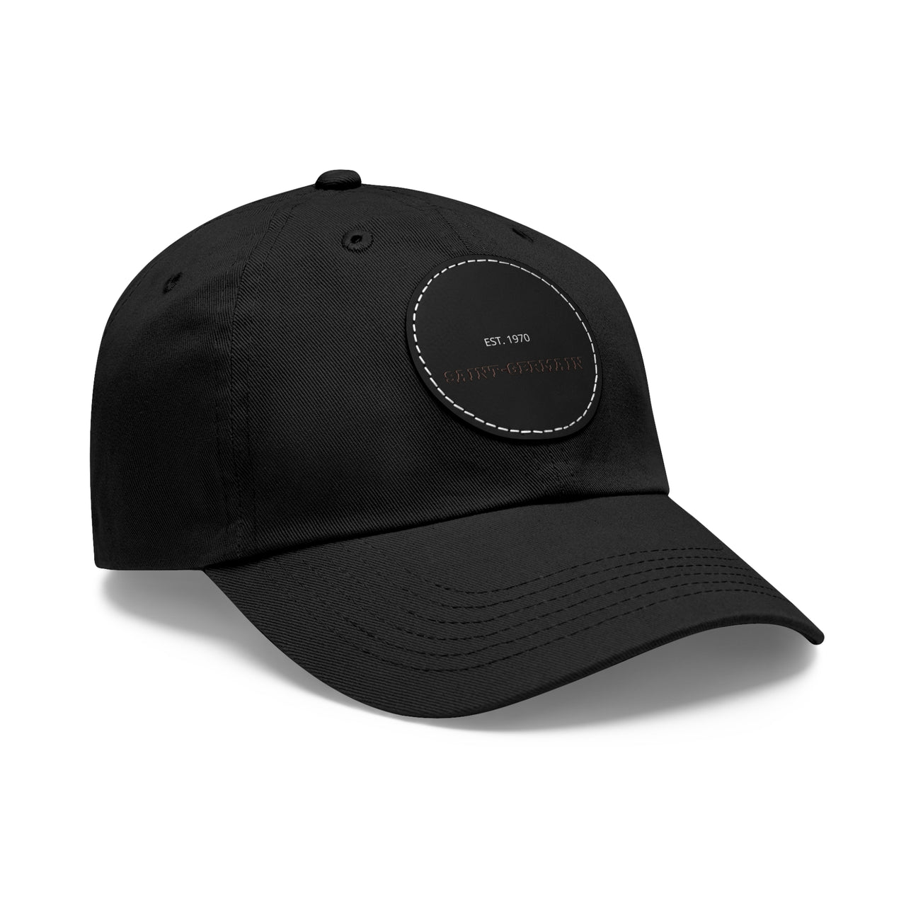 PSG Dad Hat with Leather Patch (Round)