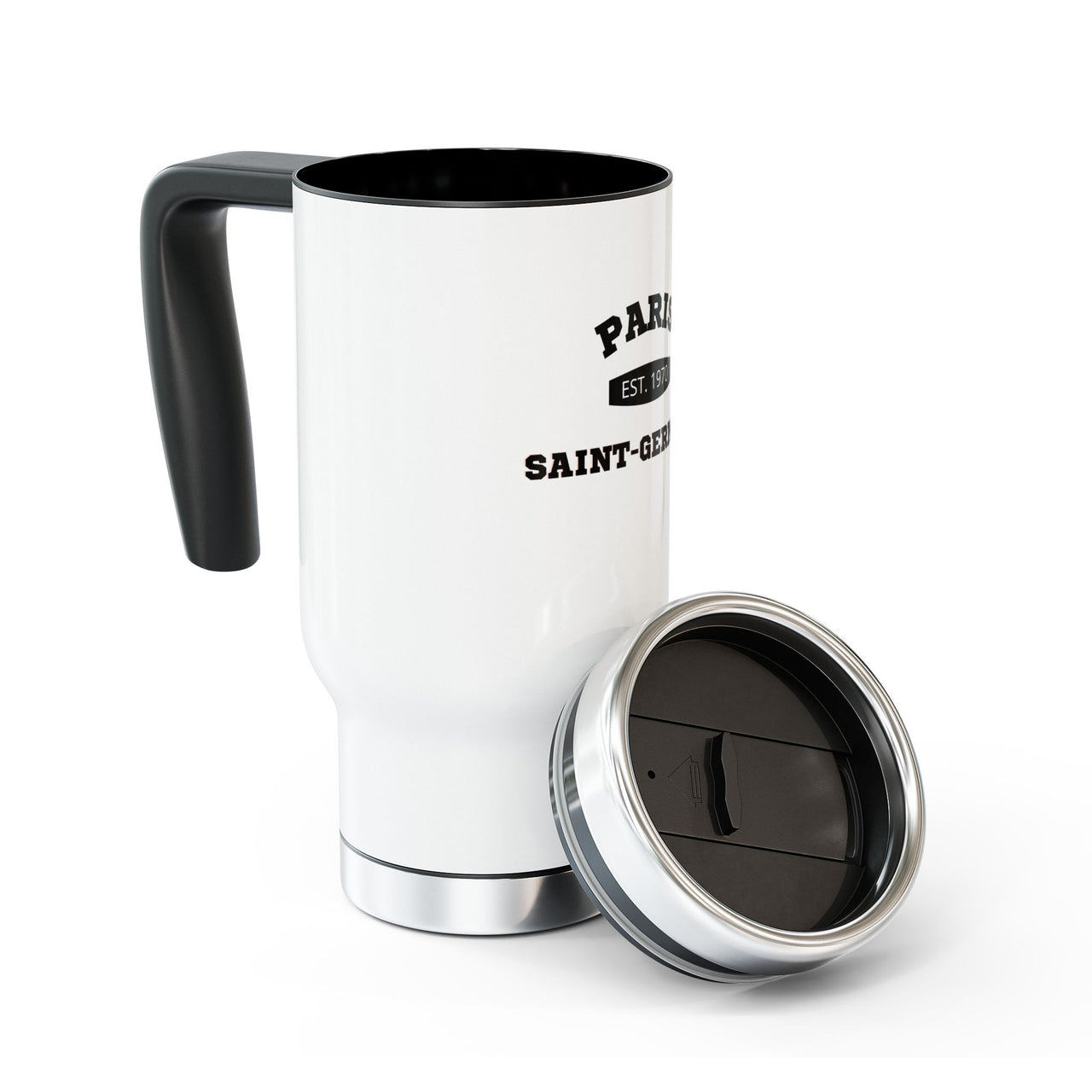PSG Stainless Steel Travel Mug with Handle, 14oz