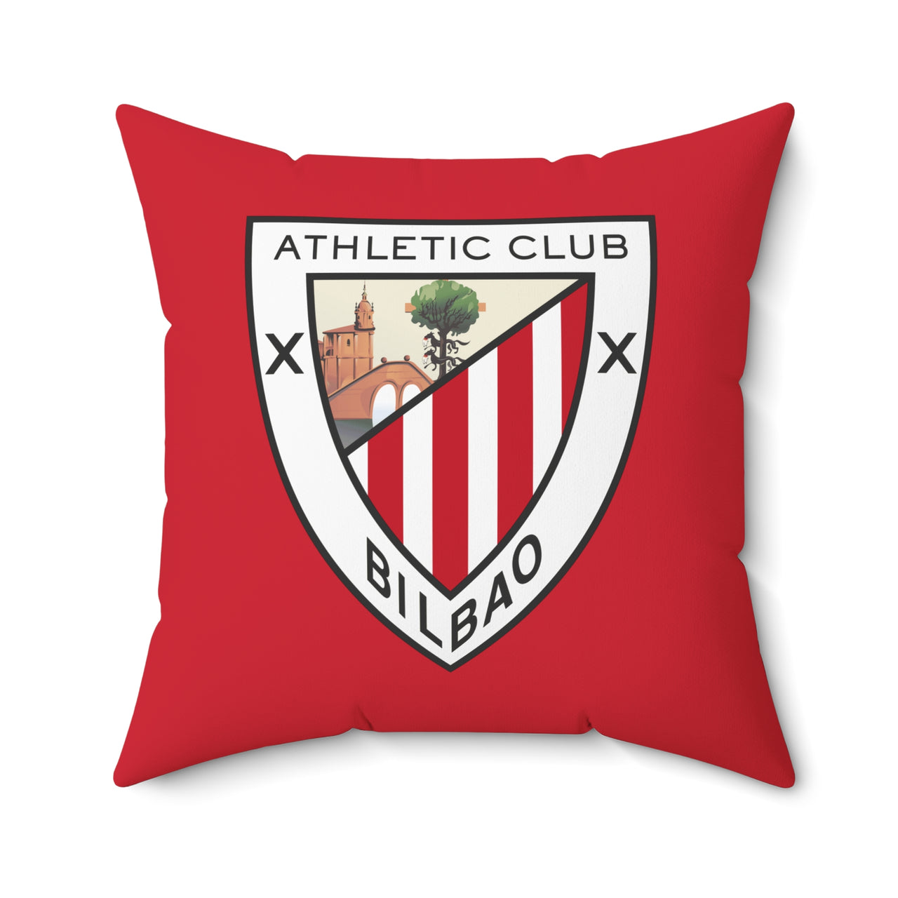Athletic Bilbao Spun Polyester Square Pillow