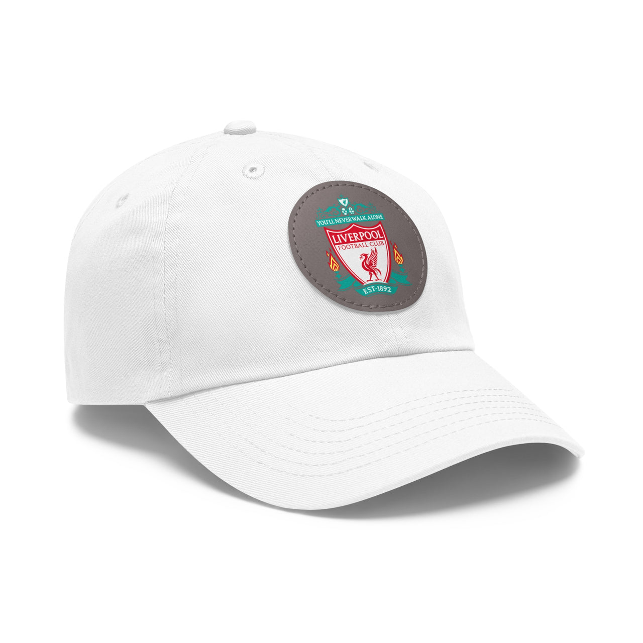 Liverpool Dad Hat with Leather Patch (Round)