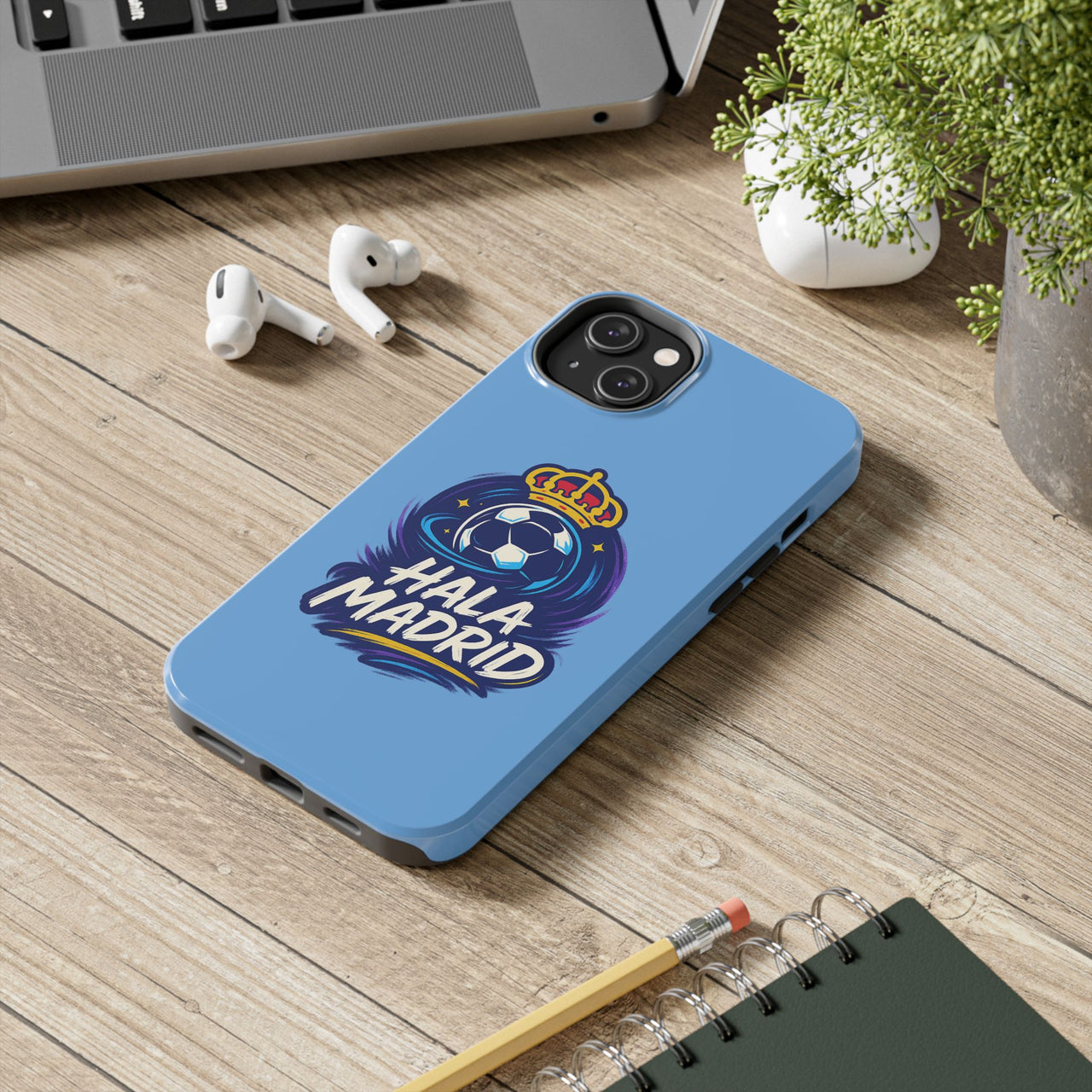 Real Madrid 'Hala Madrid' Tough Phone Case — Durable Soccer Fan Protective Case
