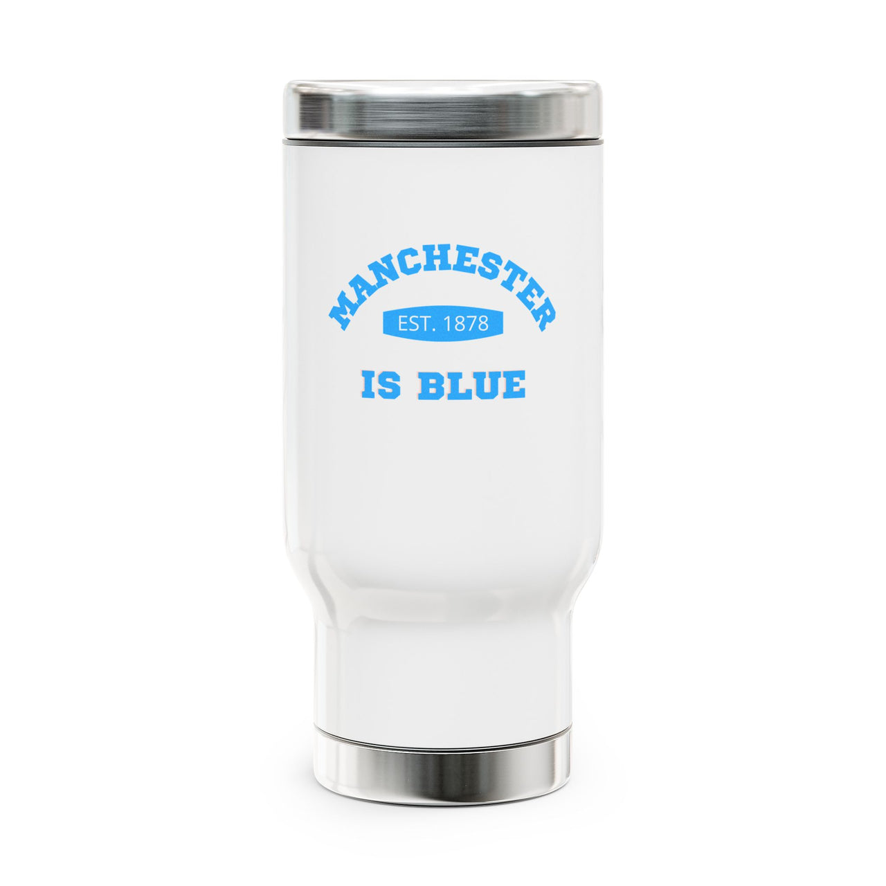 Manchester City Stainless Steel Travel Mug with Handle, 14oz