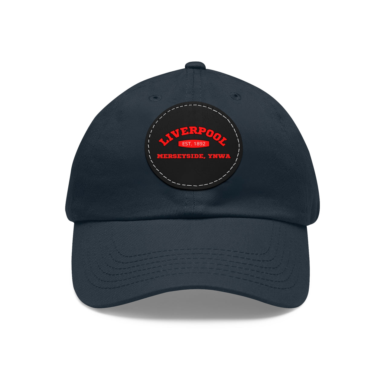 Liverpool YNWA Dad Hat with Leather Patch (Round)