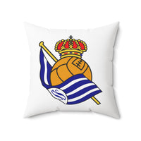 Thumbnail for Real Sociedad Spun Polyester Square Pillow