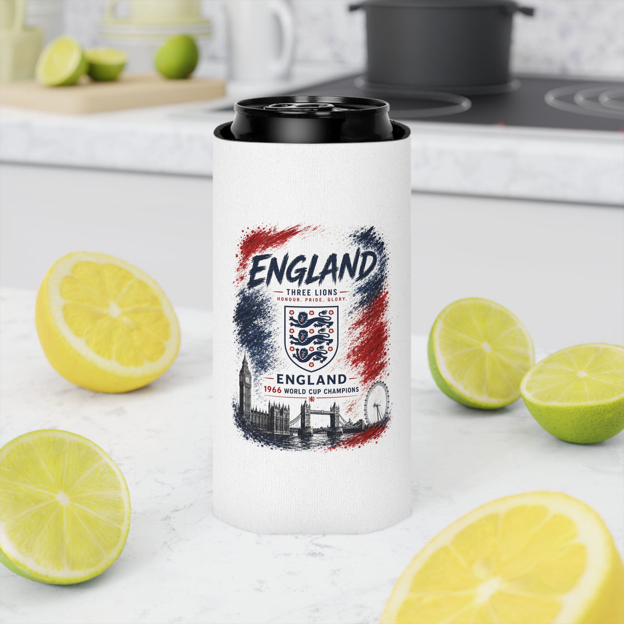 England Three Lions Can Cooler –  Drink Sleeve