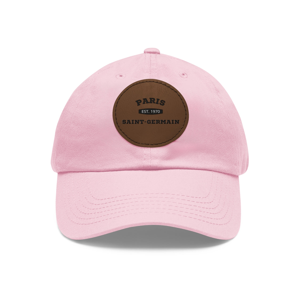 PSG Dad Hat with Leather Patch (Round)