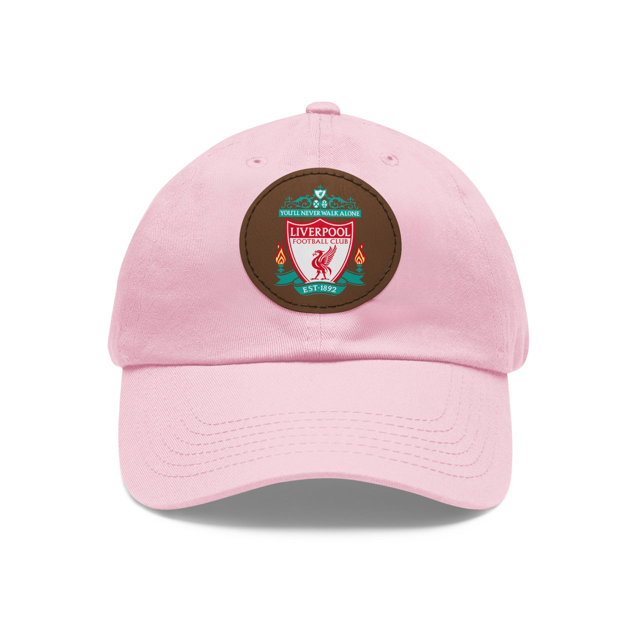 Liverpool Dad Hat with Leather Patch (Round)