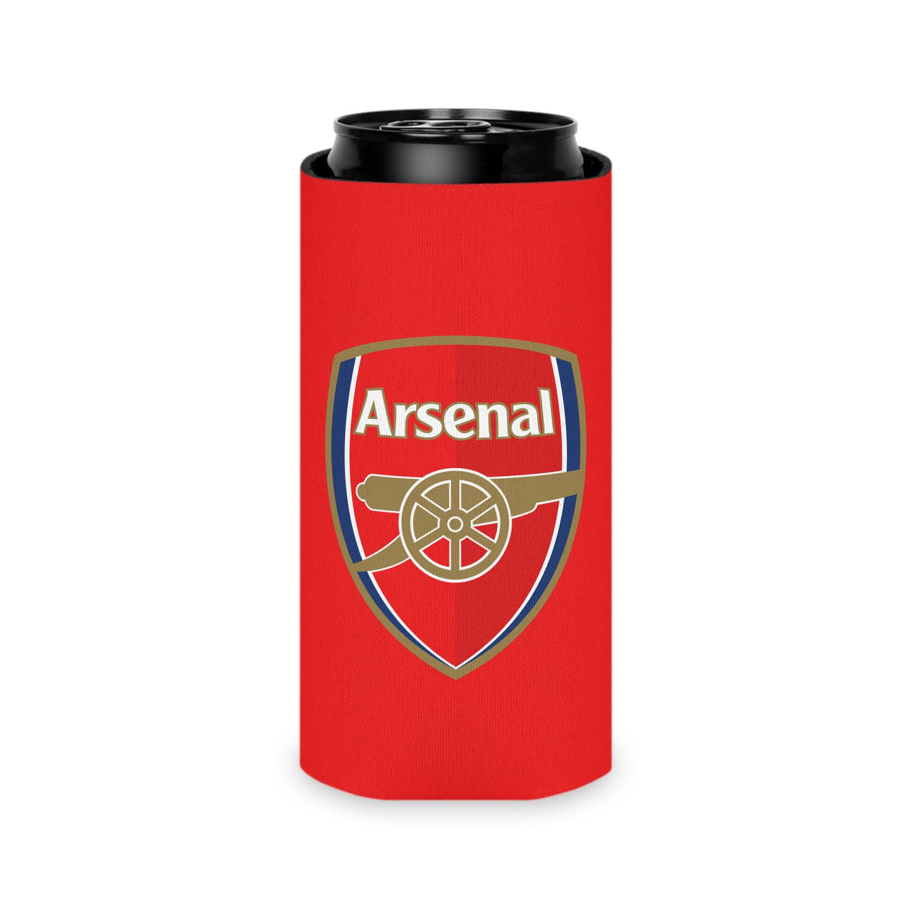 Arsenal Can Cooler — Football Team Logo Beverage Koozie