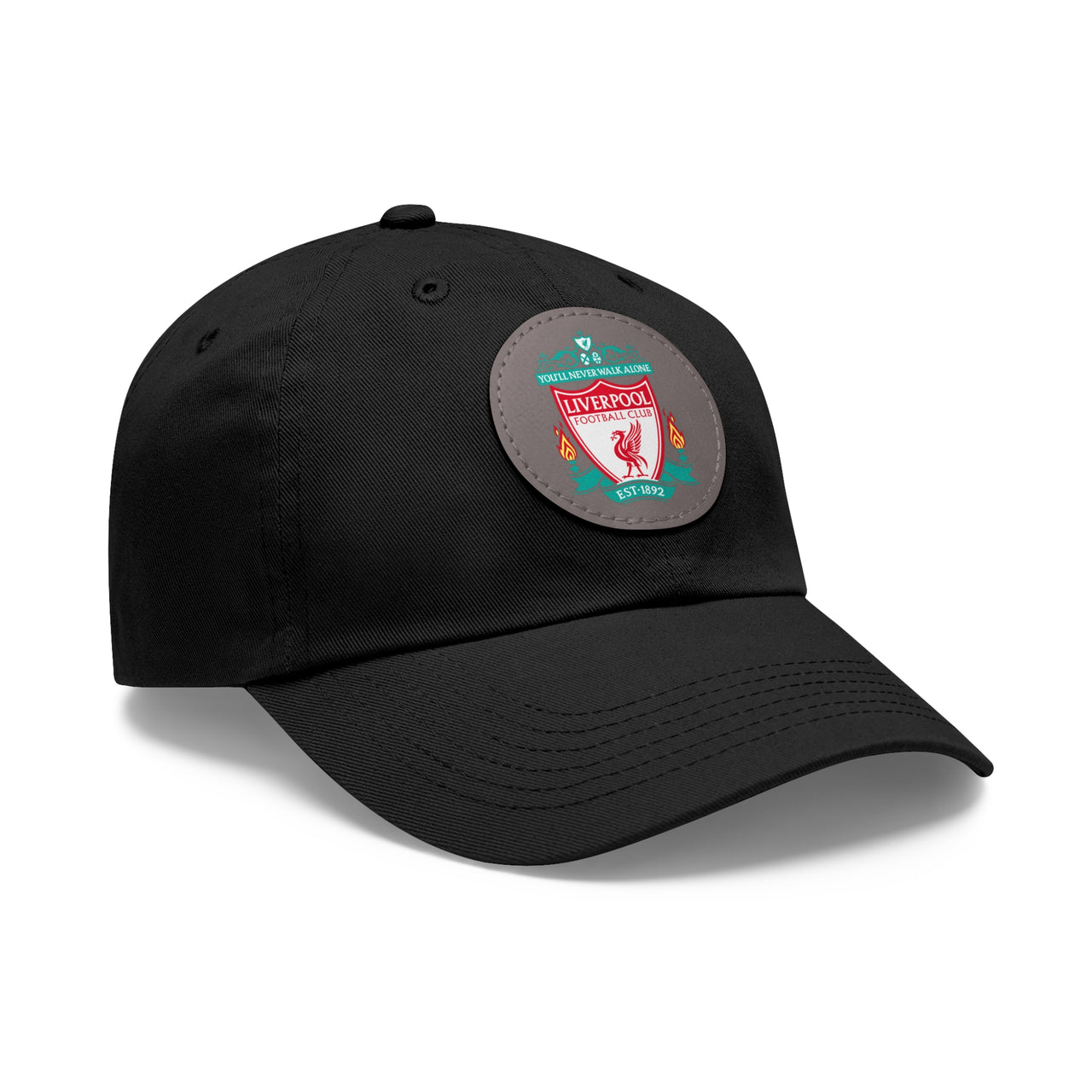 Liverpool Dad Hat with Leather Patch (Round)