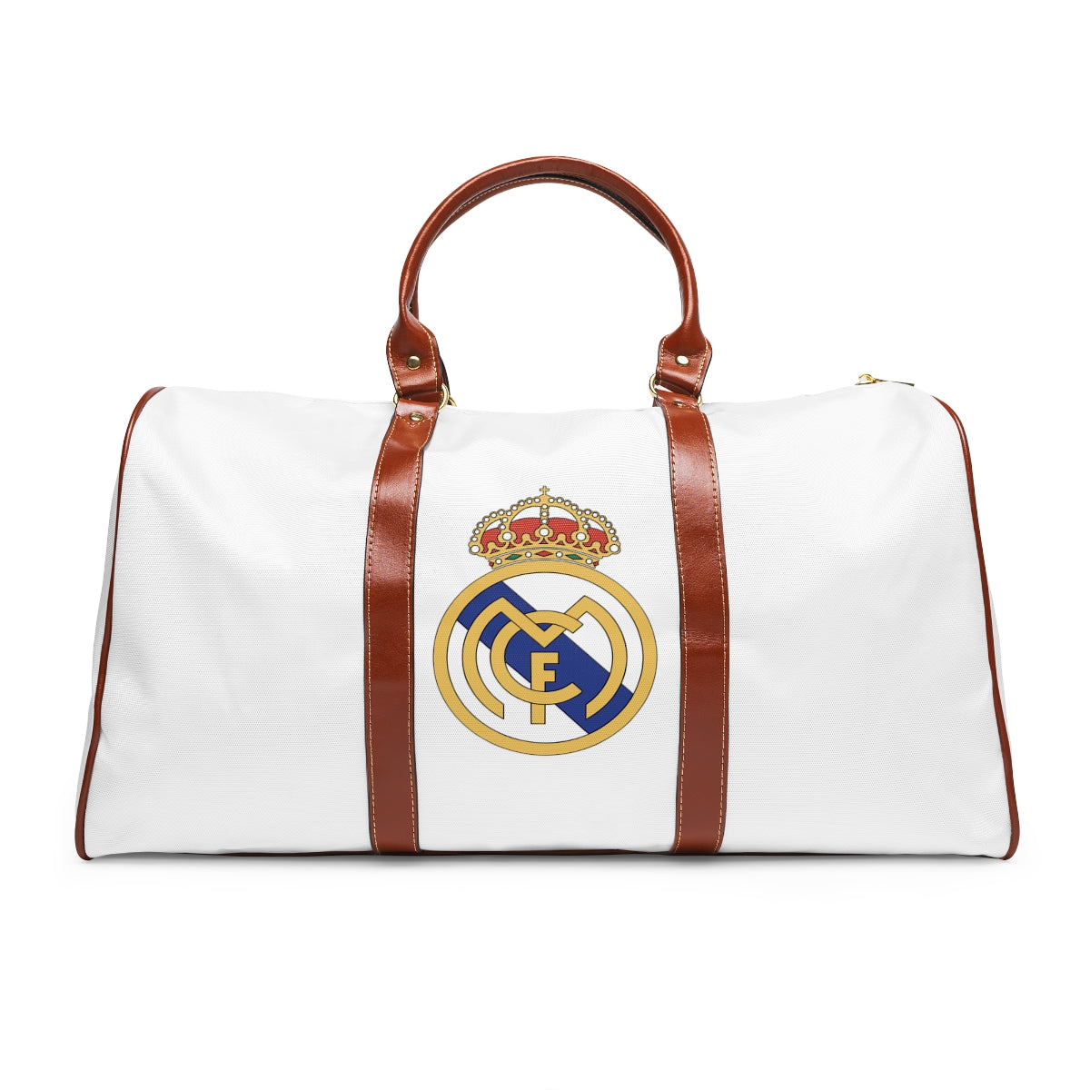 Real Madrid Waterproof White Travel Bag