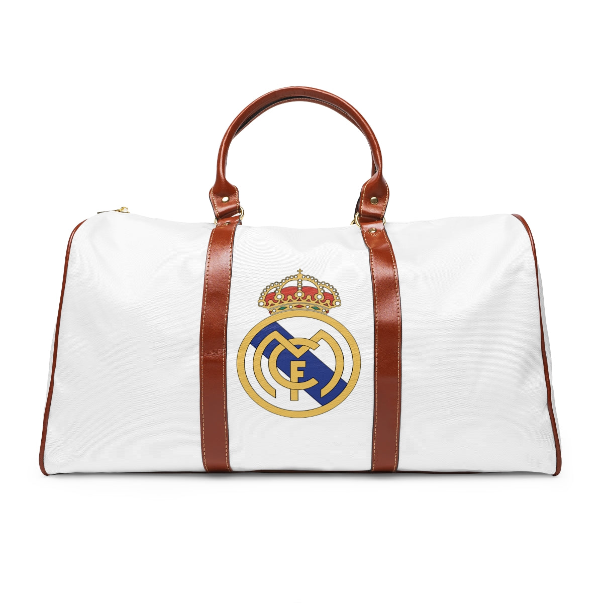 Real Madrid Waterproof White Travel Bag